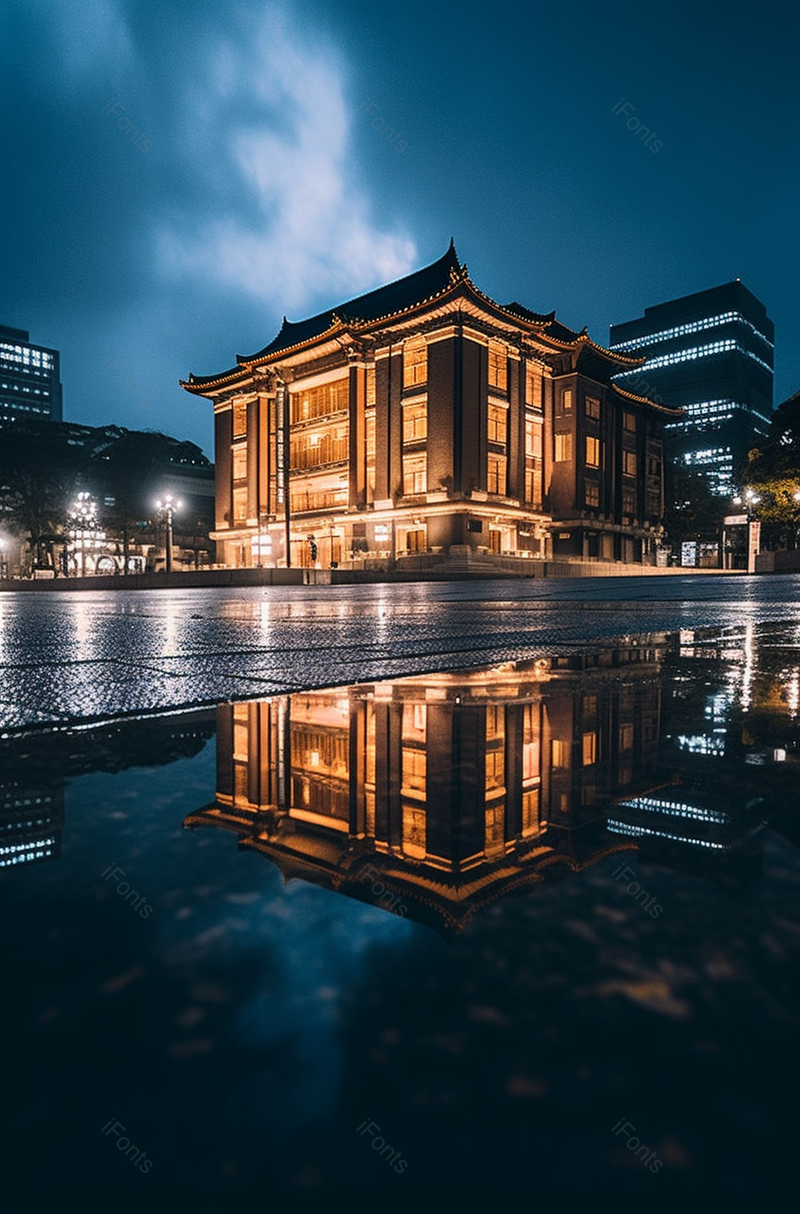 雨夜的东京站,高清,摄影图,摄影图片,图片大全,摄影图免费下载